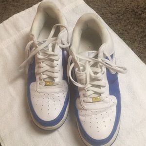 Nike Air Force 1 82 XXV Sneakers White Blue Sz 13